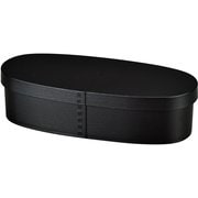 スリム曲げわっぱ一段弁当 マットBK