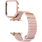 ESP02216-PK40PK [マグネットPUレザーAppleWatchバンドケースセット 40mm ピンク]