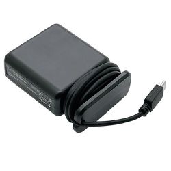 AC充電器 USB-Cケーブル一体型 1.2m 15.0W 180°回転式収納プラグ 手巻きコード式 ブラック R12ACC3A01BK