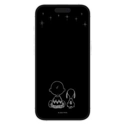 SNG-747C [iPhone 14 Pro用 ガラススクリーンプロテクター ピーナッツ 星空]