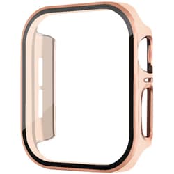 WAC-02GPK40 GD/PK [AppleWatch 40 ガラスフィルム一体型ケース ゴールド×ピンク]