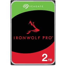 IronWolf Pro 3.5" ベイ無制限 2TB 内蔵HDD（CMR）データ復旧3年付 5年保証 7200rpm PC NAS用 RVセンサー搭載 ST2000NT001