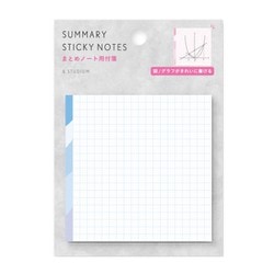 色付きでまとめ勉強に最適 SUMMARY STICKY NOTES paper GRID GSNP-02