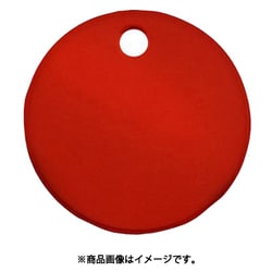 EA591HG-43A [38mm タグブランク（アルマイトアルミ 丸/レッド/5枚）]