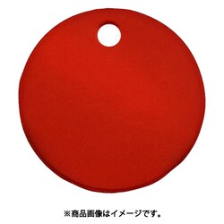EA591HG-45A [76mm タグブランク（アルマイトアルミ 丸/レッド/5枚）]
