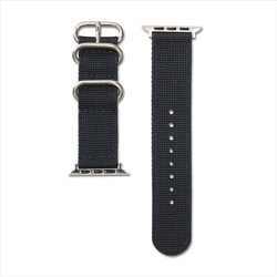 FMK-AWB2291BKS [Apple Watch バンドN 41/40/38mm用 耐久 3mm厚 ナイロン ベルト ブラック]