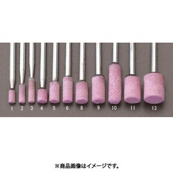 EA819HS-13 [10x13mm/3mm軸 軸付砥石（赤 2本）]