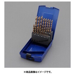 1.0-10.0mm/ 19本組 ストレートドリル（Co-HSS） EA824FC-119