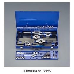 EA829VE-2 [M3-M12/44個組 タップダイスセット（ドリル付/HSS/ISO]