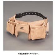 EA925CA-26 [[12ポケット] ダブルツールポーチ（革製・ベルト付）]