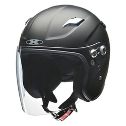 スモールスポーツセミジェットヘルメット マットブラック フリーサイズ（57～60cm未満） RAZZO STRADA