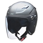 スモールスポーツセミジェットヘルメット マットガンメタ XLサイズ(61~62cm未満) RAZZO STRADA