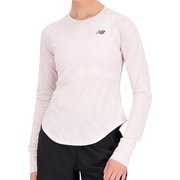 Q Speed ジャカードロングスリーブTシャツ WT31282 ストーンピンク(SOI) Sサイズ [ランニングウェア シャツ レディース]