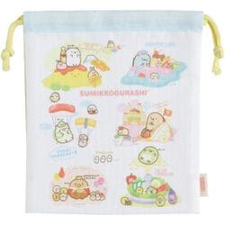 CA38403 すみっコぐらし マチ付巾着 [キャラクターグッズ]