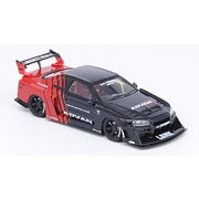 IN64R-R34-AD 1/64 日産 スカイライン LBWK ER34 スーパーシルエット ADVAN [レジンキャストミニカー]