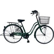 シティサイクル リエットタウン 26インチ 6段変速 オートライト グリーン FW-B266LT-AHD
