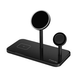 マグネット 3-in-1 ワイヤレスチャージャー スタンド ブラック EA1205