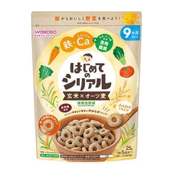 はじめてのシリアル 玄米×オーツ麦 緑黄色野菜 25g [対象月齢：9ヶ月から]