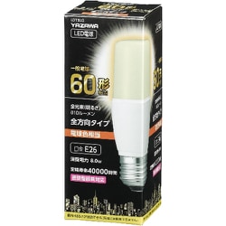 ヨドバシ.com - ヤザワ Yazawa T形LED 60W形 E26 電球色 LDT8LG