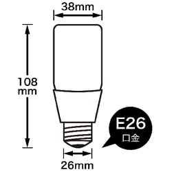 ヨドバシ.com - ヤザワ Yazawa LDT8NG [T形LED 60W形 E26 昼白色] 通販