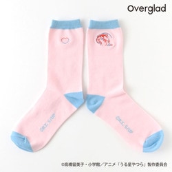 UYY-020 [うる星やつら 靴下 ワンポイント刺繍 ピンク]