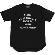 トラヴィス 丸胴プリントクルーネックTシャツ Mサイズ 黒