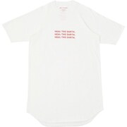 トラヴィス 丸胴プリントラグランTシャツ Lサイズ 白