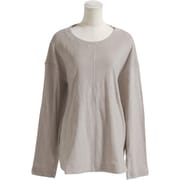綿 カシミヤ パイル長袖Tシャツ Mサイズ ベージュ