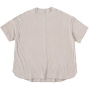 綿 カシミヤ パイル半袖Tシャツ Mサイズ ベージュ
