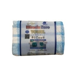 Miracle ZERO ギンガムチェック ハンドタオル ブルー 810836