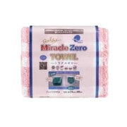 810839 [Miracle ZERO ギンガムチェック フェイスタオル ピンク]