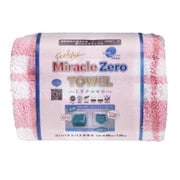 810843 [Miracle ZERO ギンガムチェックコンパクトバスタオル ピンク]