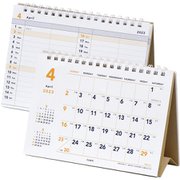 205431-01 [キュービックス 2023年 カレンダー 4月始まり 卓上 B6ノート型モバイル ベーシック]