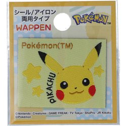 PWS001 [ポケットモンスター 織りシールワッペン ピカチュウ]