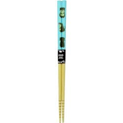 箸 白竹 動物ランド 19.5cm カワウソ 青 食洗機対応
