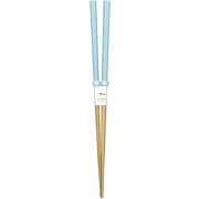とんぼ玉 浮き丸 箸 23cm モダン ライトブルー 食洗機対応
