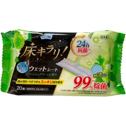 クリンクル 床キラリ 24時間抗菌 フローリングウェットシート リフレッシュグリーンの香り 20枚