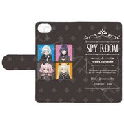 SYNC-SPKTE-IP-B スパイ教室 手帳型スマホケース iPhone 6/iPhone 7/iPhone 8/iPhone SE（第2世代） B. ティア・モニカ・アネット・エルナ [キャラクターグッズ]