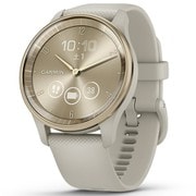 vivomove Trend(ヴィヴォムーヴ トレンド) French Gray / Cream Gold(フレンチグレー / クリームゴールド) 40.4mm シリコンバンド ハイブリッドスマートウォッチ Suica対応 010-02665-72