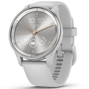 vivomove Trend(ヴィヴォムーヴ トレンド) Mist Gray / Silver(ミストグレー / シルバー) 40.4mm シリコンバンド ハイブリッドスマートウォッチ Suica対応 010-02665-73