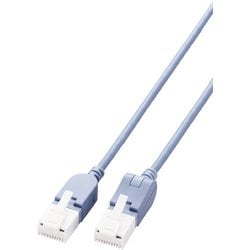 LANケーブル Cat6A準拠 1m スリム タテスイング×ヨコスイング 高速 10Gbps ストレート 爪折れ防止 イーサネットケーブル RoHS指令準拠 ブルー LD-GPATWV/BU10