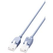 LANケーブル Cat6A準拠 5m スリム タテスイング×ヨコスイング 高速 10Gbps ストレート 爪折れ防止 イーサネットケーブル RoHS指令準拠 ブルー LD-GPATWV/BU50