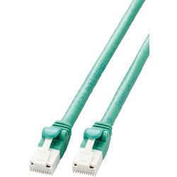 LANケーブル CAT6A 3m 高速 10Gbps ストレート 爪折れ防止 RoHS指令準拠 グリーン LD-GPAT/GN3/RS