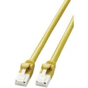 LANケーブル CAT6A 2m 高速 10Gbps ストレート 爪折れ防止 RoHS指令準拠 イエロー LD-GPAT/YL2/RS