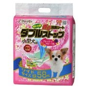 クリーンワン 香る消臭シート ダブルストップ小型犬用 フレッシュフローラルの香り ワイド58枚