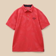 CWA23M C23134114 1100 M RD [ゴルフシャツ メンズ ペイズリージャカード半袖シャツ Mサイズ レッド]