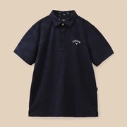 CWA23M C23134114 1120 M NV [ゴルフシャツ メンズ ペイズリージャカード半袖シャツ Mサイズ ネイビー]