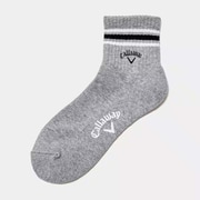 CWA23M C23193106 1020 [ゴルフソックス メンズ ロゴショートソックス 25～27cm グレー]