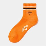 CWA23M C23193106 1150 [ゴルフソックス メンズ ロゴショートソックス 25～27cm オレンジ]