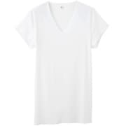 YG 脇パッド付きVネックTシャツ(深めのV首)(短袖) L ホワイト YV1912Y